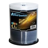 Optical Quantum LightScribe Color 16x 4.7GB DVD+R Discs, 100 disc spindle