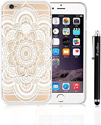 iphone 6 Case , FiveBox Henna Full Mandala Floral Dream Catcher Clear Transparent Plastic Case Cover for iphone 6 4.7 Inch