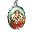 Ganesh, Hindu Deity Pendant on Cord Necklace, The Vedic Collection