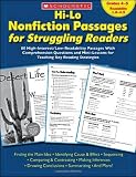 Hi-Lo Nonfiction Passages for Struggling Readers: Grades 4-5: 80 High-Interest/Low-Readability Passages With Comprehension Questions and Mini-Lessons for Teaching Key Reading Strategies