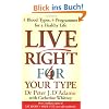 Live Right for Your Type: The Individualised Prescription for Maximizing Health, Metabolism, and Vitality in Every Stage of Your Life