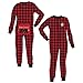 Lazy One Cotton Bear Cheeks Flapjack Pajamas (Red Plaid, 4T)