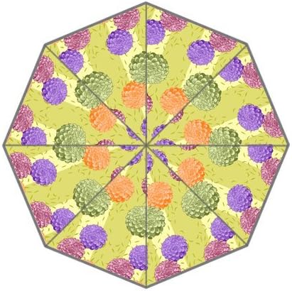 Generic White Cartoon Daisy Dahlia Sunshineproof and Waterproof Personlized and Durable Custom Auto Foldable Umbrella