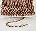 BeadsTreasure 15ft Spool-Antiqued Copper Round Cable Unfinished Chain-3x2x0.6mm Jewelry Making Supply.