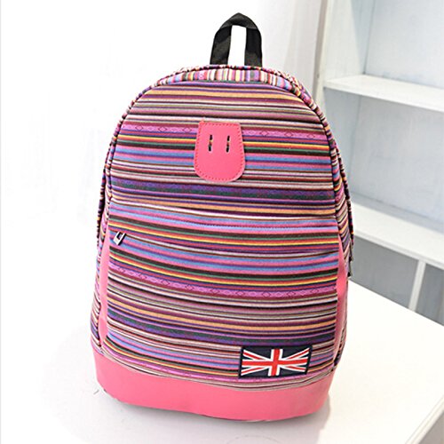 Fashion and durable New Women Lady Floral Canvas Satchel Backpack Shoulder School Bag Handbag