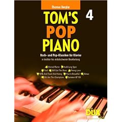 TOMS POP PIANO Band 4 mit Bleistift -- 10 Rock- und Pop-Klassiker f�r Klavier u.a. mit ETERNAL FLAME und WE ARE THE CHAMPIONS in leichter bis mittelschwerer Bearbeitung von Thomas Bergler (Noten/sheet music)