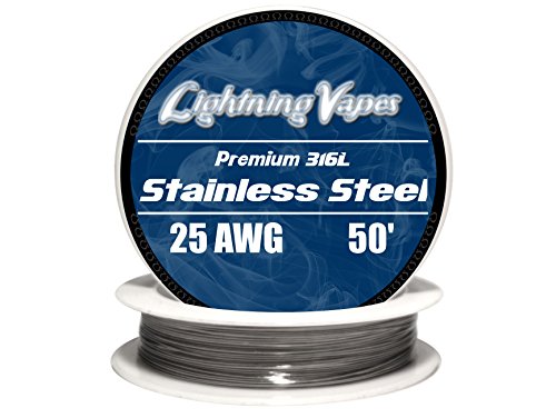 LV Stainless Steel 316L Wire 25 AWG - 50'
