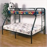 Gavin Twin over Full Metal Bunk Bed in Black