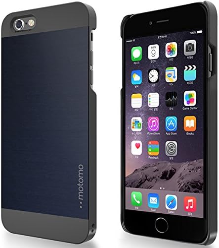 LIMITED STOCK SALE Iphone 6 Plus &amp; 6S Plus [5.5],PREMIUM Slim Aluminum Alloy Case Brushed Impact Absorbent Bumper Shock Gray INO Metal PVC Skin Cover Motomo