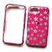 Samsung Eternity A867 AT&T Snap On Protector Hard Case Image Cover Glitter Stars Pink