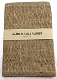 Kel-Toy Burlap Jute Table Runner/Fold and Sew Edge, 14 by 72-Inch, Natural