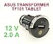 NTK 12V 2.0 A MINI BULLET STYLE CAR CHARGER FOR ASUS Eee TRANSFORMER TF 101 TABLET NEW
