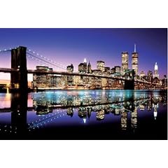 1art1 43768 New York - Brooklyn Bridge, Farbig Poster (91 x 61 cm)