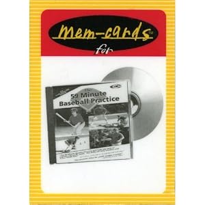 Baseball Training:"The 59 Minute Baseball Practice"Mem-cards by Marty Schupak, Youth Baseball, Baseball Instruction, and Baseball Equipment