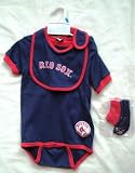 18 Months Red Sox Onesie, Bib, and Booties