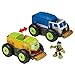 Teenage Mutant Ninja Turtles Pre-Cool Half Shell Heroes Mutations Shellraiser to City Recycling Truck with Donatello Mutating Vehicle and Figure