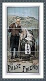 Historic Framed Theater Poster (L), The false friend