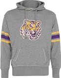 LSU Tigers Heather Grey Bolt Pullover Hooded Sweatshirt