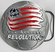 New England Revolution MLS Soccer Team Buckle