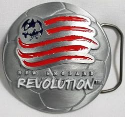 New England Revolution MLS Soccer Team Buckle