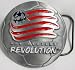 New England Revolution MLS Soccer Team Buckle