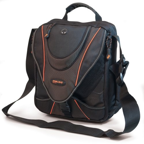 Mobile Edge Mini Messenger Bag Black/Orange great for Netbooks