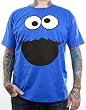 Mens Sesame Street Cookie Monster Face T-shirt