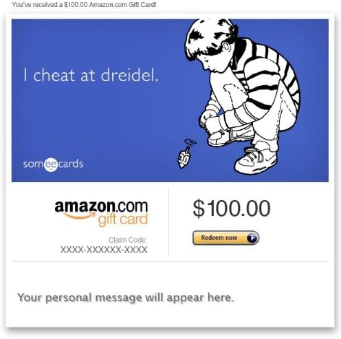 Amazon Gift Card - E-mail - Chanukah (Cheat at Dreidel) [Someecards]
