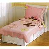 BANANA FISH PINK GIRLS MOD BUTTERFLY 4PC CRIB TODDLER BEDDING IN STOCK NEW by Dream Time Kids Bedding
