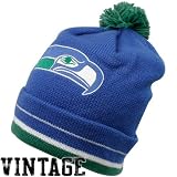 Mitchell & Ness Seattle Seahawks Throwback Jersey Stripe Knit Hat One Size Fits All