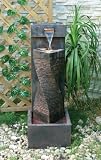 Spiral Fountain w/ Pump & Light by Alfresco Home - Hand Applied Patina (74-0284)