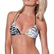Fox Racing Ride On Triangle Women's Top Bathing Suit Swimwear - Black / Large