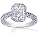 2.50 Ct Emerald Cut Diamond Engagement Ring SI1 Vintage