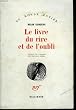 Le Livre du rire et de l'oubli