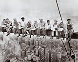 Lunchtime Atop a Skyscraper, c.1932 by Charles C. Ebbets. Size 20.00 inches width by 16.00 inches height. High Quality Art Poster Print