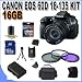 Canon EOS 60D 18 MP CMOS Digital SLR Camera with 3.0-Inch LCD and 18-135mm f/3.5-5.6 IS UD Standard Zoom Lens W/16GB SDHC Memory + Extra Extended Life Battery + 3 Piece Filter Kit + SDHC USB Card Reader + Shock Proof Deluxe Case w/Strap + Memory Card Wallet + Mini Tripod + Accessory Saver Bundle!