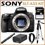 Sony Alpha SLTA33 Digital SLR Camera with Translucent Mirror Technology (Bo ....