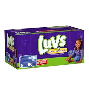 Luvs With Ultra Leakguards Big Pack Size 4 Diapers 96 Count