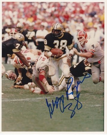 George Rogers Autographed New Orleans Saints 8x10 Photo