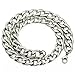 Trendsmax Jewelry 15mm Mens Chain Boys Curb Link Stainless Steel Necklace Silver Tone