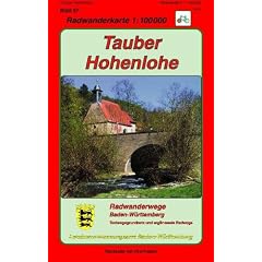 Radwanderkarten Baden-W�rttemberg, Bl.57, Tauber-Hohenlohe: Radwegegrundnetz Baden-W�rttemberg mit erg�nzenden Radwegen