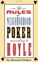 The Rules of Neighborhood Poker According to Hoyle