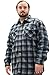 Woodland Supply Co. Mens' Thermal Lined Plaid Outerwear Shirt Jacket