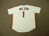 MOOKIE WILSON New York Mets 1986 Majestic Cooperstown Throwback Home Baseball Jersey, 2XL