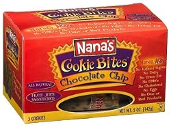Nana's Chocolate Chip Cookie Bites, 5-Ounce Boxes (Pack of 12)