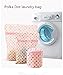 Amian Shop Laundry Bags Bra Wash Bag Underwear Lingerie Sock Mesh Net Wash Basket Bag Polka Dot,2 Laundry Wash Bags and 1 Bra Wash Bags