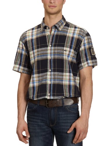 Camel Active Herren Freizeithemd Regular Fit, kariert 296145, Gr. 56 (XXL), Blau (18 navy) Preisvergleich