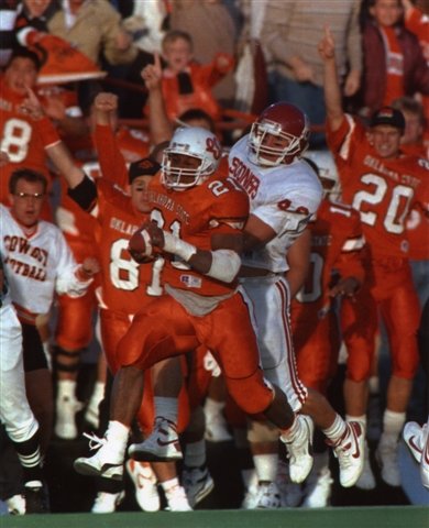 BARRY SANDERS OKLAHOMA STATE UNIVERSITY COWBOYS 8X10 SPORTS ACTION PHOTO (6)