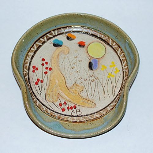 Handmade Pottery Cat Spoon Rest