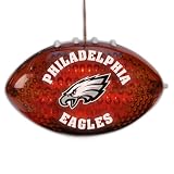 4" NFL Philadelphia Eagles LED Light-Up Football Christmas Ornament